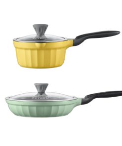 Ceramic Nonstick 2.5QT Frying Pan & Saucepan - Bundle Offer