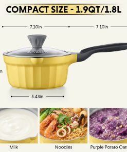 Ceramic Nonstick Saucepan, 1.9QT