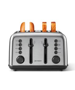 (OPEN BOX) Retro 4-Slice Metal Toaster