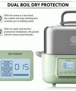 G67 Electric Food Steamer, 7.4QT