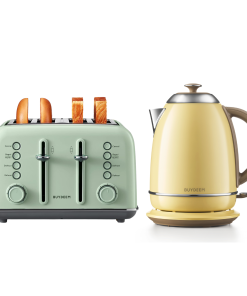 4-Slice Toaster with Electric Kettle