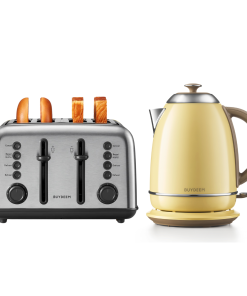 4-Slice Toaster with Electric Kettle