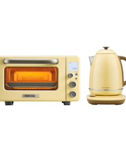 Mini Toaster Oven & Temperature Control Electric Kettle Bundle