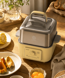 G52 Two-Tier Electric Food Steamer with Ceramic Steaming Plate - Bundle Offer