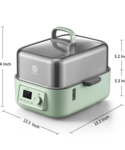 (OPEN BOX) G67 Electric Food Steamer, 7.4QT