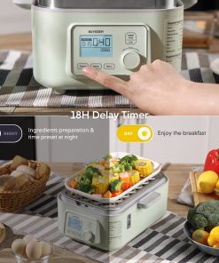 (OPEN BOX) G563 Electric Food Steamer 5QT (Stew Pots Included)