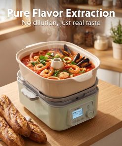 Waterless Ceramic Steam Pot, 3QT