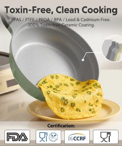 Ceramic Nonstick Frying Pan, 3.6QT