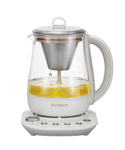 (OPEN BOX) K156 Multi-function Tea and Coffee Maker 1.5L, Oat White