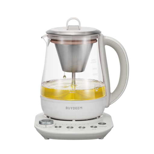 (OPEN BOX) K156 Multi-function Tea and Coffee Maker 1.5L, Oat White