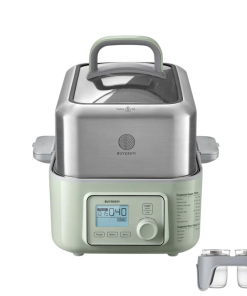 (OPEN BOX) G563 Electric Food Steamer 5QT (Stew Pots Included)