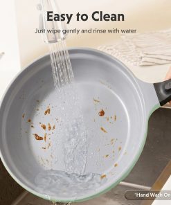 Ceramic Nonstick Frying Pan, 2.5QT