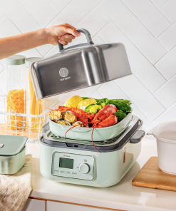 G67 Electric Food Steamer with Ceramic Lunch Box - Bundle Offer