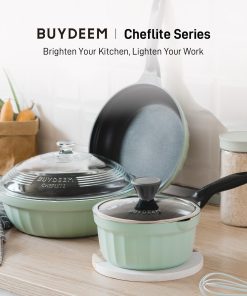 Cast Aluminum Nonstick Saucepan, 1.9QT