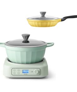 Slow Cooker with Nonstick Stockpot & 2.5QT Frying Pan Bundle
