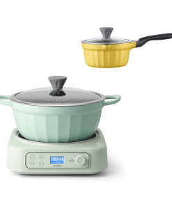 Slow Cooker with Nonstick Stockpot & Saucepan Bundle