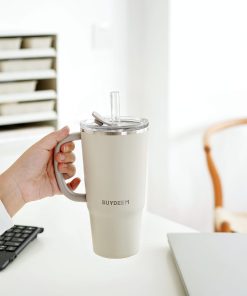 Vacuum Insulated Tumbler with Straw, 25oz