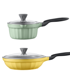 Ceramic Nonstick 3.6QT Frying Pan & Saucepan - Bundle Offer