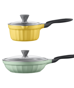 Ceramic Nonstick 3.6QT Frying Pan & Saucepan - Bundle Offer