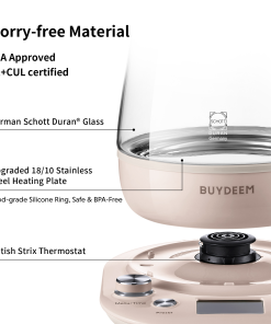 (OPEN BOX) K2763 Beverage Maker with Glass Stew Pot and Infuser, 1.5L