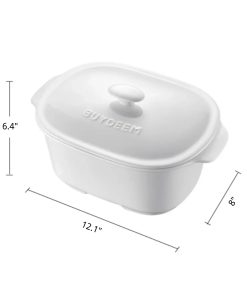 Ceramic Cocotte for Food Steamer, 3.7QT