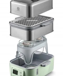(OPEN BOX) Electric Food Steamer 5.3QT (Stew Pots Included)