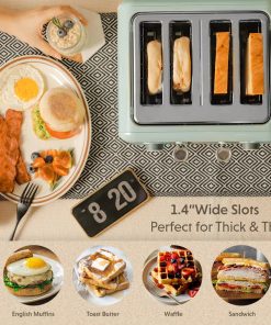 (OPEN BOX) Retro 4-Slice Metal Toaster
