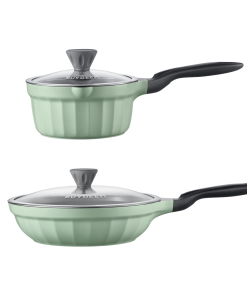 Ceramic Nonstick 3.6QT Frying Pan & Saucepan - Bundle Offer