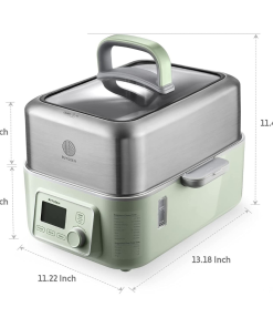 (OPEN BOX) G563 Electric Food Steamer 5QT (Stew Pots Included)