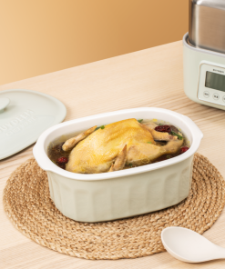 Ceramic Cocotte for Food Steamer, 2QT