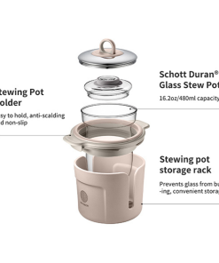 (OPEN BOX) K2763 Beverage Maker with Glass Stew Pot and Infuser, 1.5L