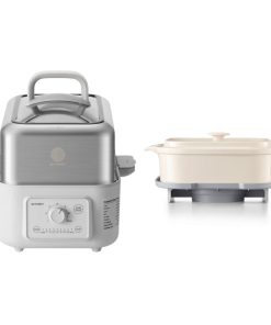 G52 Electric Food Steamer with Waterless Ceramic Steam Pot - Bundle Offer