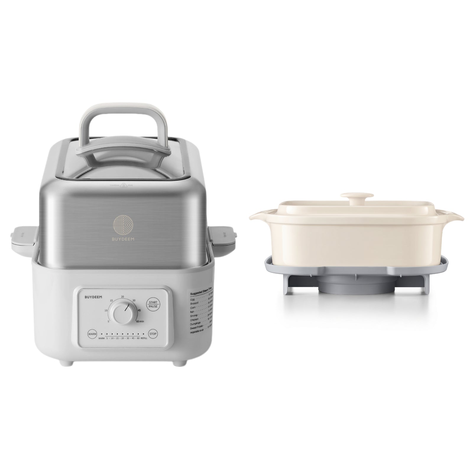 sm-image-73c3cf8265ff723201a10cca G52 Electric Food Steamer with Waterless Ceramic Steam Pot - Bundle Offer