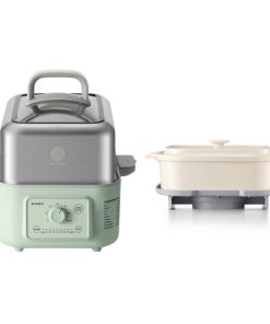 G52 Electric Food Steamer with Waterless Ceramic Steam Pot - Bundle Offer
