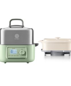 G67 Electric Food Steamer with Waterless Ceramic Steam Pot - Bundle Offer