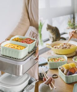 Ceramic Bento Lunch Box with Lid
