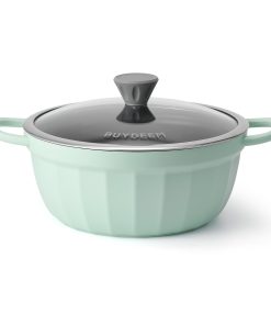Cast Aluminum Nonstick Stockpot, 4.7QT