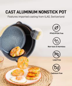 Cast Aluminum Nonstick Saucepan, 1.9QT