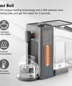 Instant Hot Water Dispenser 3QT, Ink Grey
