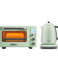 Mini Toaster Oven & Temperature Control Electric Kettle Bundle