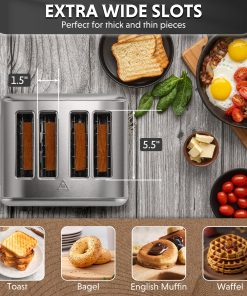 DT440 Retro 4-Slice Metal Toaster