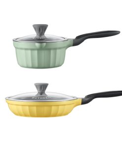 Ceramic Nonstick 2.5QT Frying Pan & Saucepan - Bundle Offer