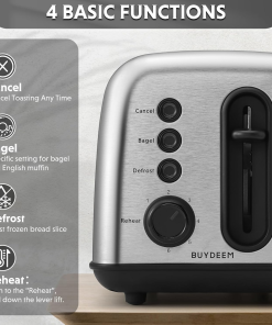 DT420 Retro 2-Slice Metal Toaster