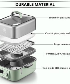 G67 Electric Food Steamer, 7.4QT