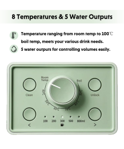 (OPEN BOX) Instant Hot Water Dispenser 3L, Cozy Greenish