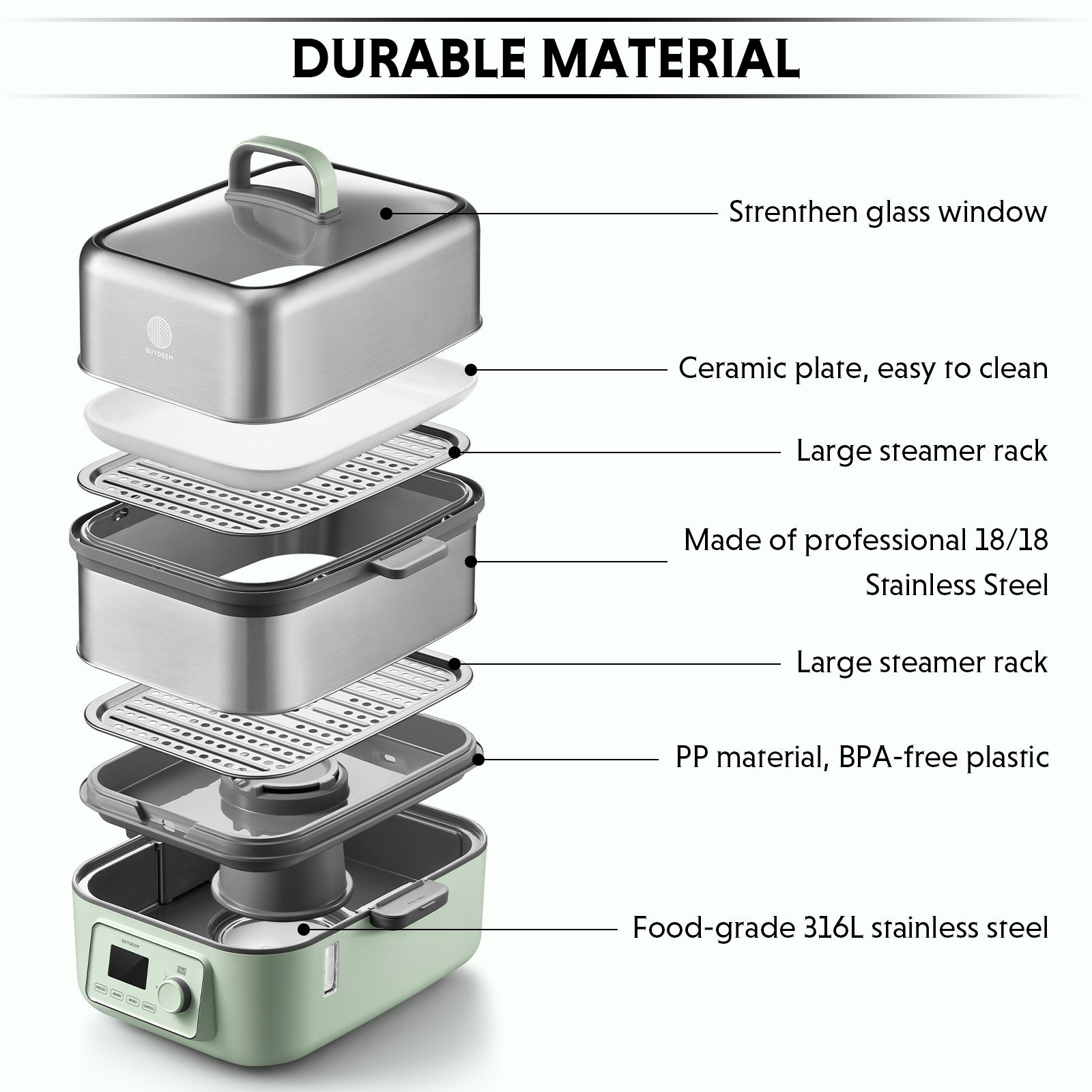 sm-image-bd31e4af0e43186e5c3eecbb G67 Two-Tier Electric Food Steamer, 14.8QT