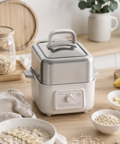 G52 Electric Food Steamer with Ceramic Steaming Plate - Bundle Offer