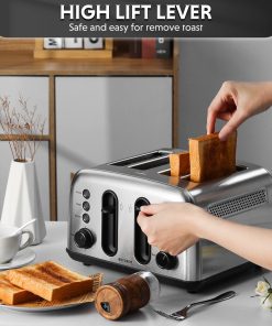 DT440 Retro 4-Slice Metal Toaster