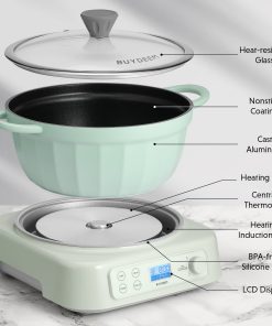 Slow Cooker with Nonstick Stockpot & Saucepan Bundle