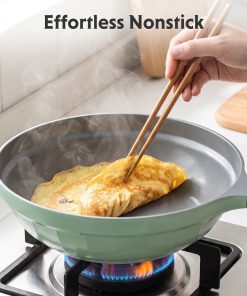 Ceramic Nonstick Wok Frying Pan, 5.7QT